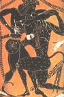 Theseus kämpft mit dem Minotauros (Vasenbild 6. Jh. v. Chr.; Rom, Vatikan)